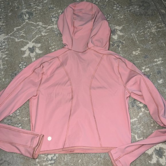 Break a trail 1/2 zip hoodie pastel pink Lululemon 6 - Picture 11 of 12